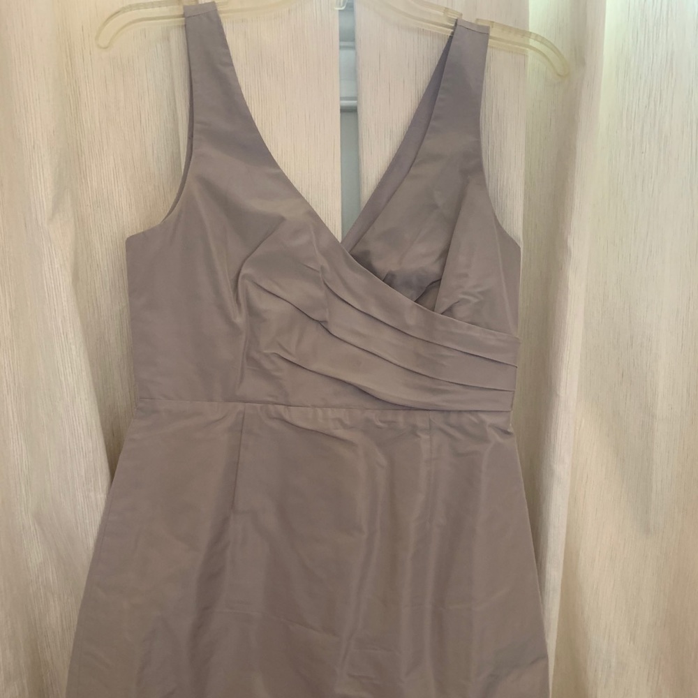 Silver silk J Crew dress